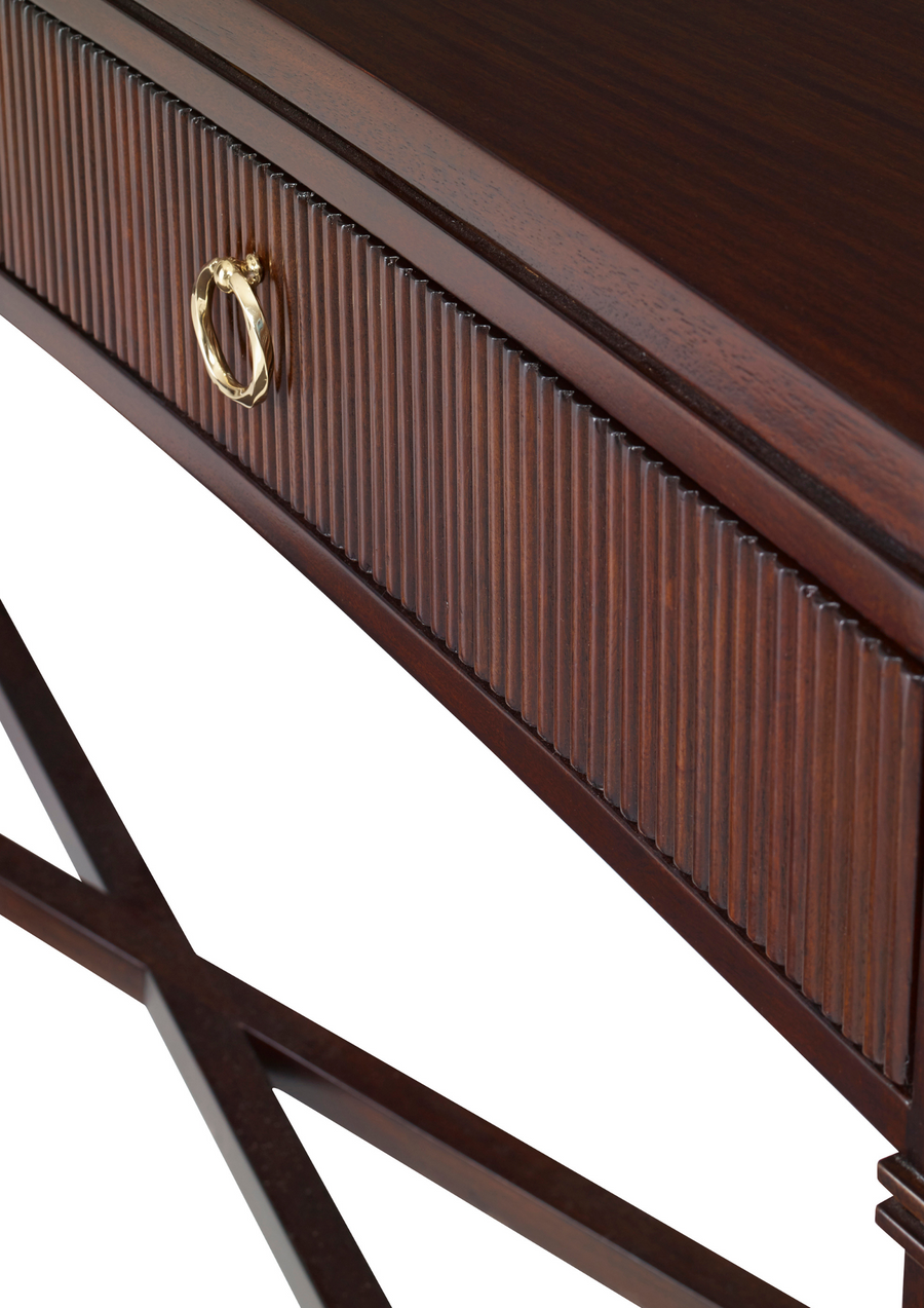 Reeded Console Table