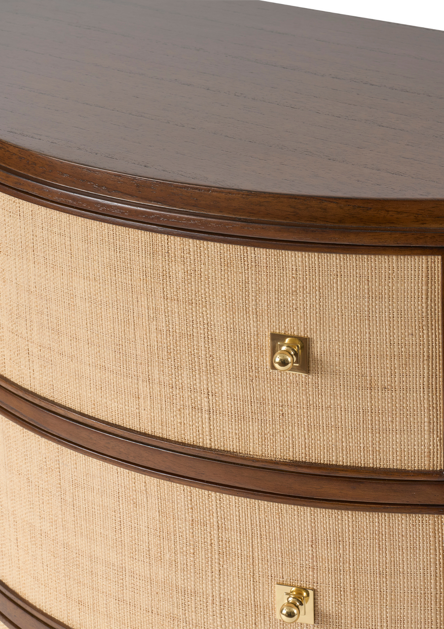 Orion Demilune Chest - Raffia