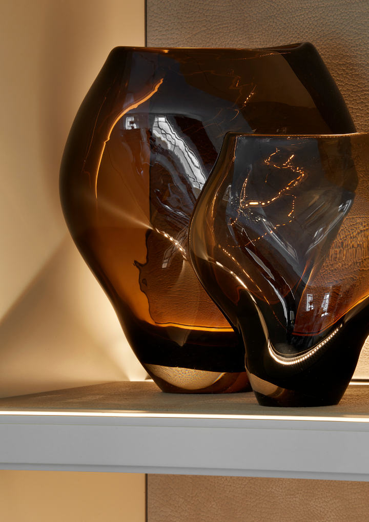 Phoenix Handblown Vase - Bronze