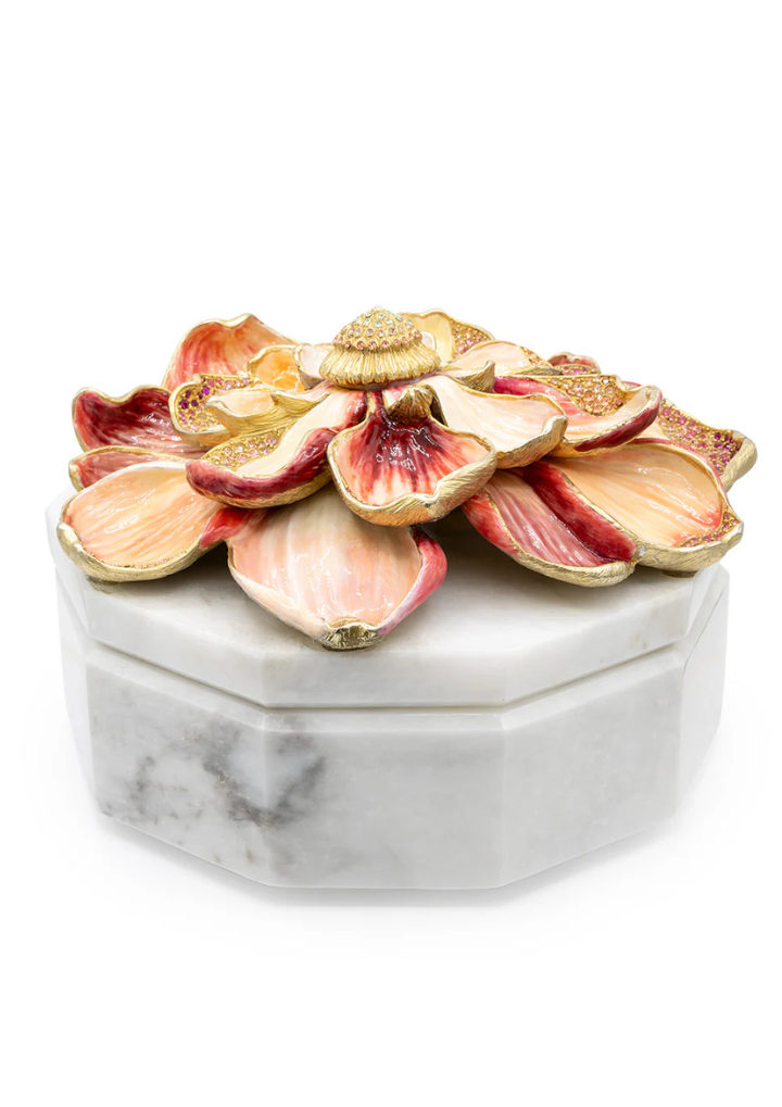 Eliana Magnolia Marble Box