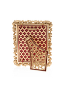 Leslie Bejeweled 5" x 7" Frame - Ruby