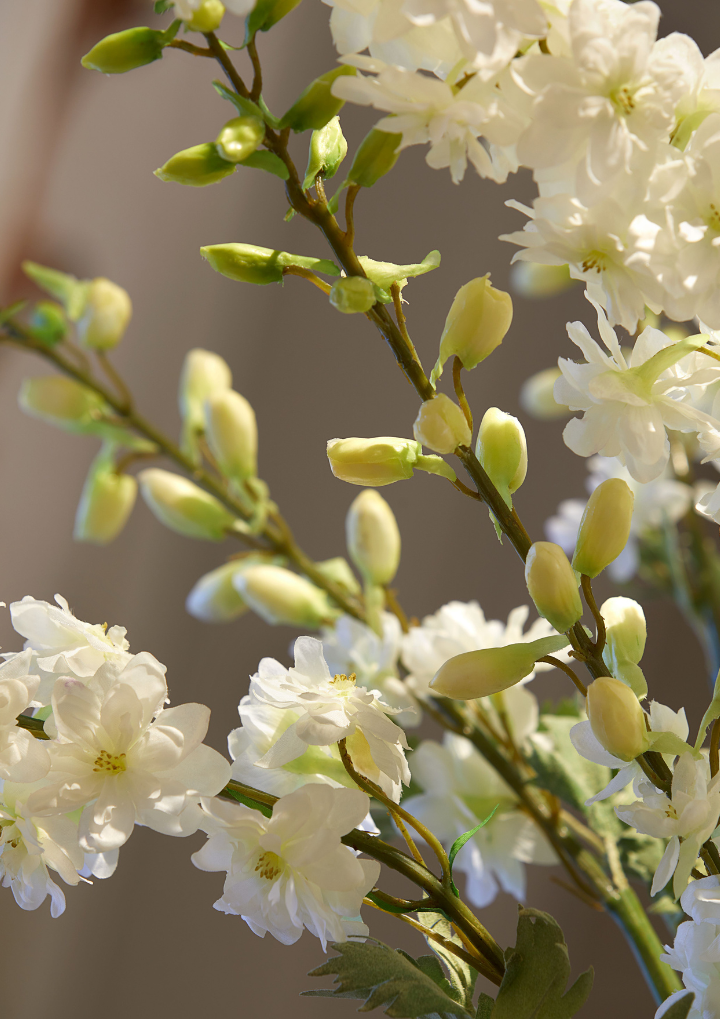 White Delphinium Spray - Large