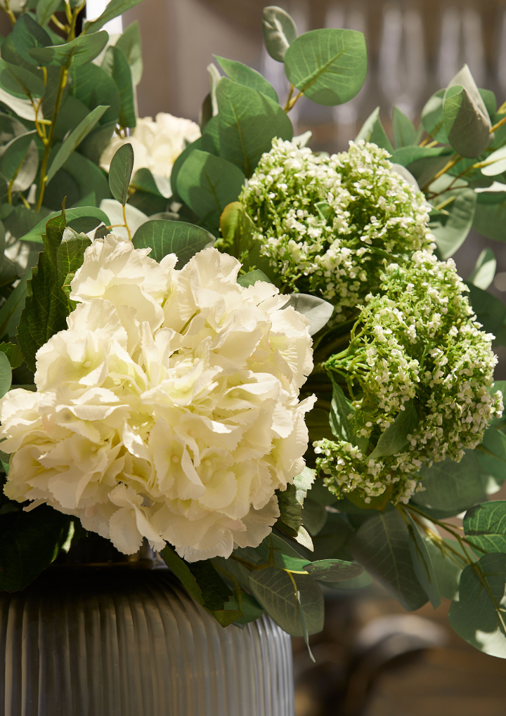 Hydrangea & Aspen Leaf Bouquet - Large