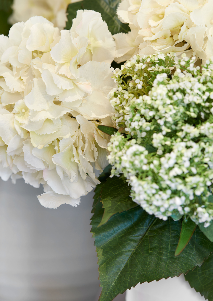 White Hydrangea Bouquet - Medium