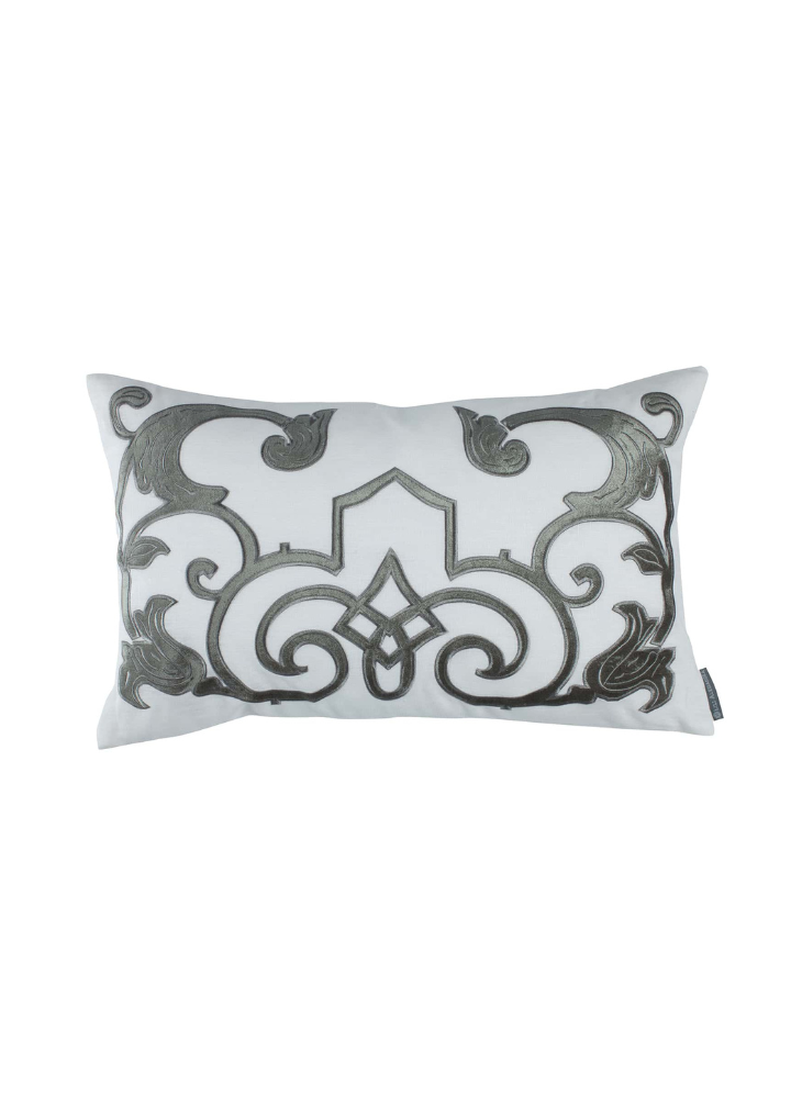 Mozart Pillow White Steel