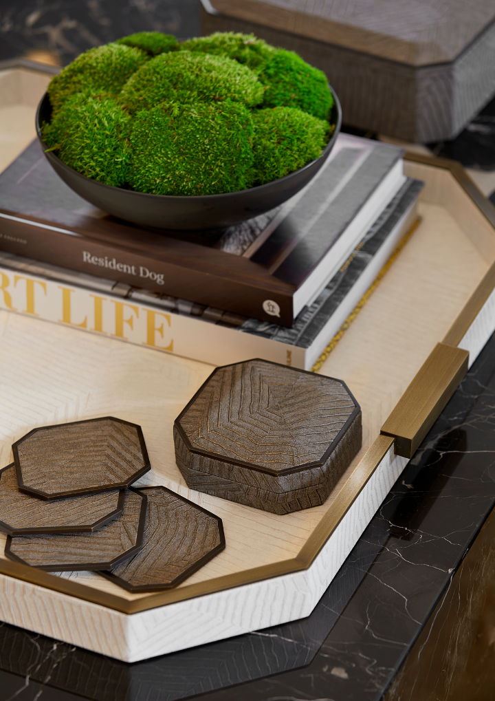 Elemental Square Tray - Ivory