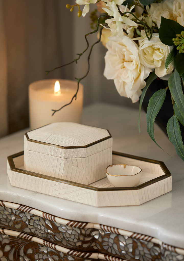 Elemental Accent Box - Ivory