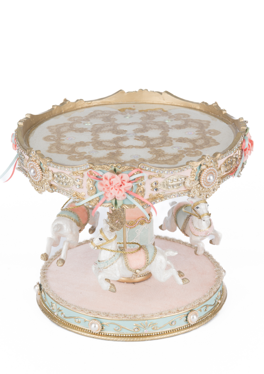 Joyeux Noel Carousel Cake Plate
