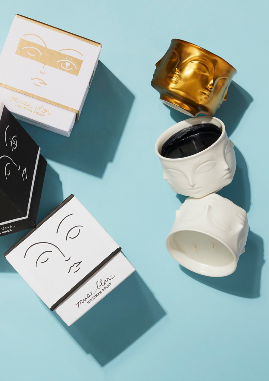 Muse Noir Ceramic Candle