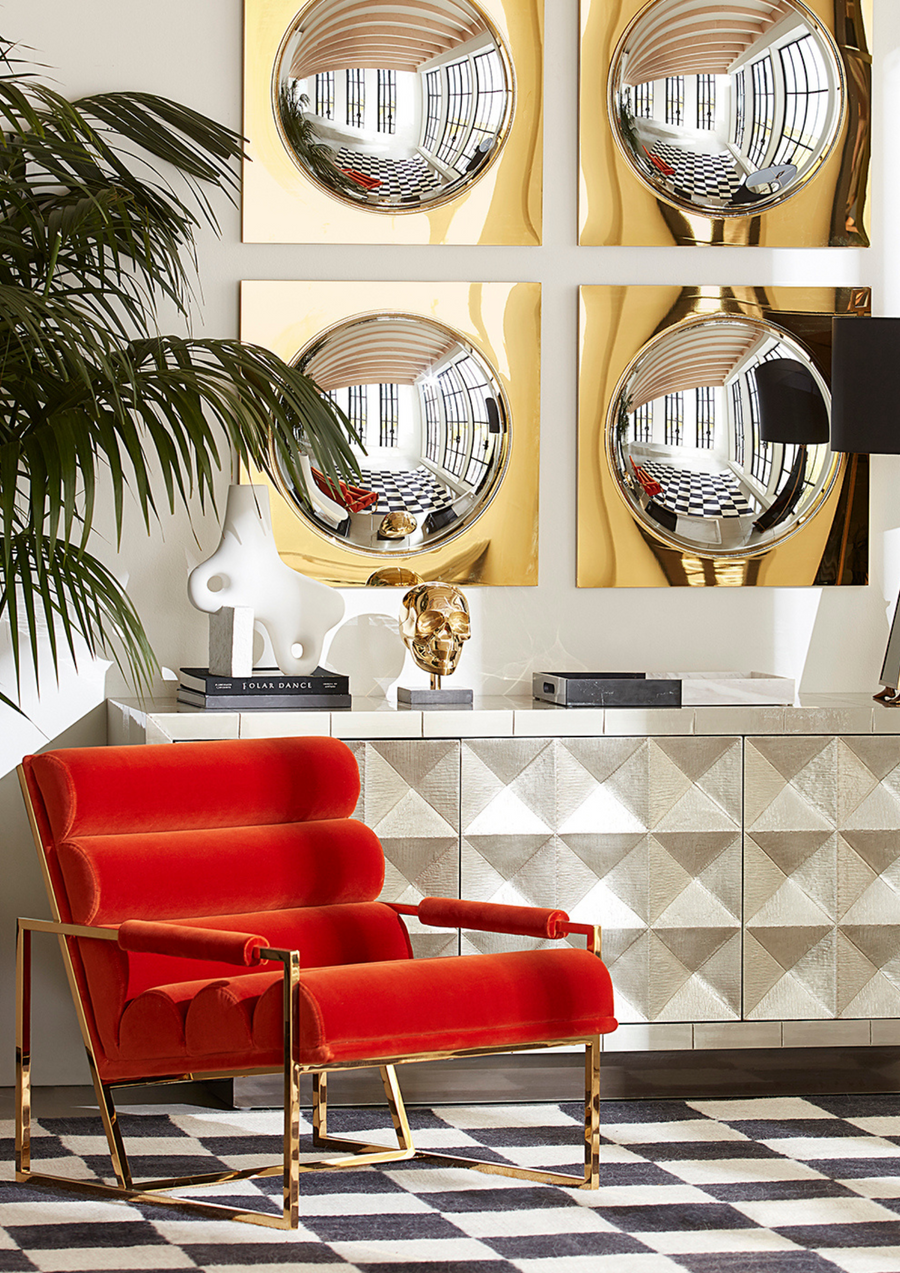 Channeled Goldfinger Lounge Chair