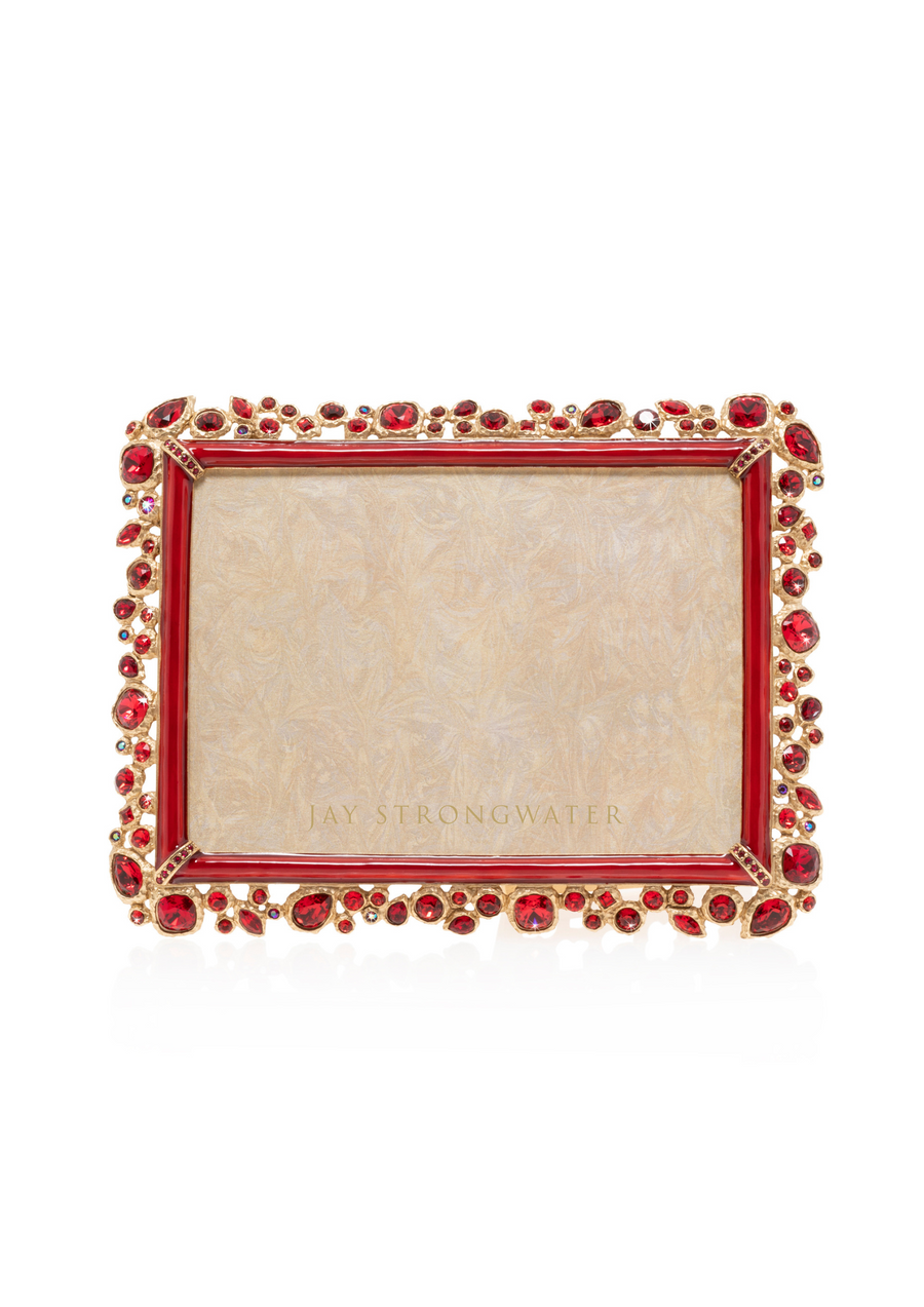Leslie Bejeweled 5" x 7" Frame - Ruby
