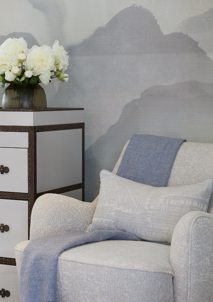 Bryant Alpaca Throw - Blue