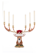 Christmas Ball Deer Head Candelabra