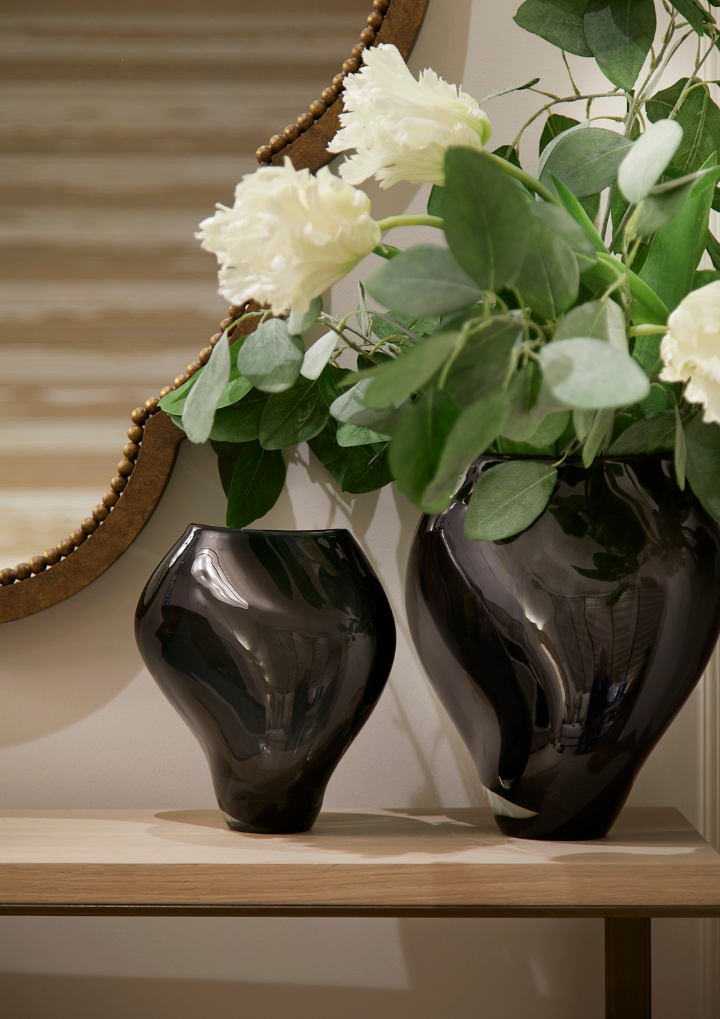 Phoenix Handblown Vase - Smoke