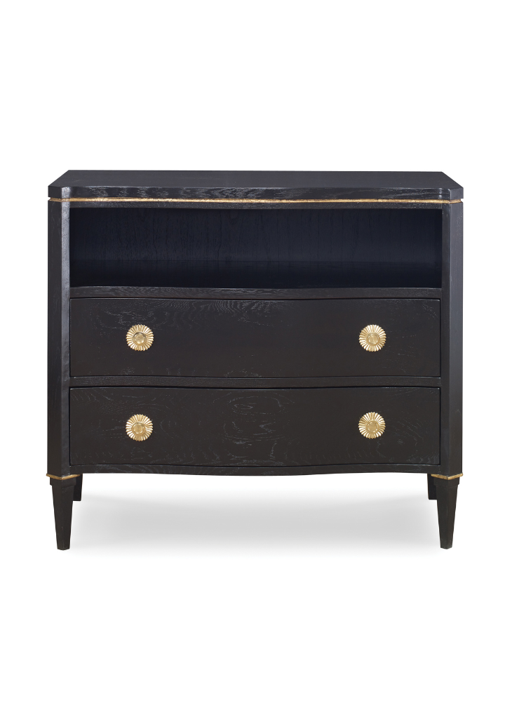 Stella Chest - Onyx W/ Gold Stripe