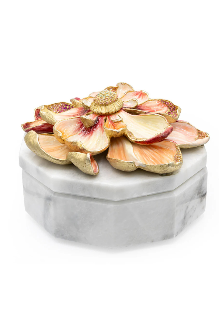 Eliana Magnolia Marble Box