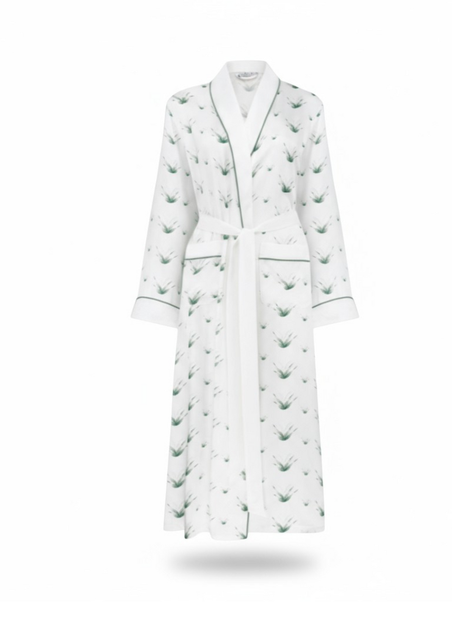 Lily Of The Valley Silk Dressing Gown
