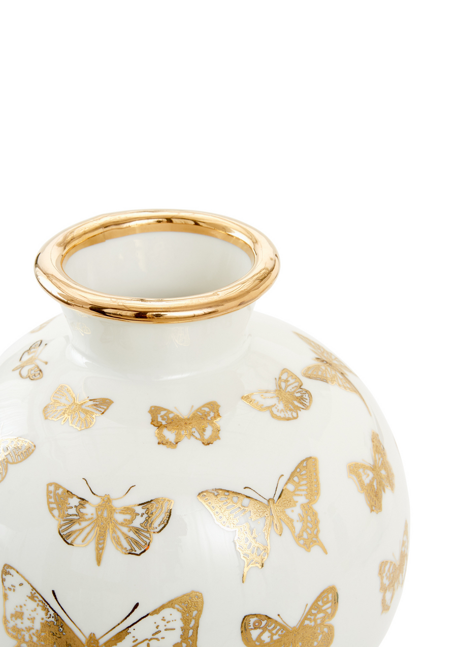 Botanist Round Butterfly Vase