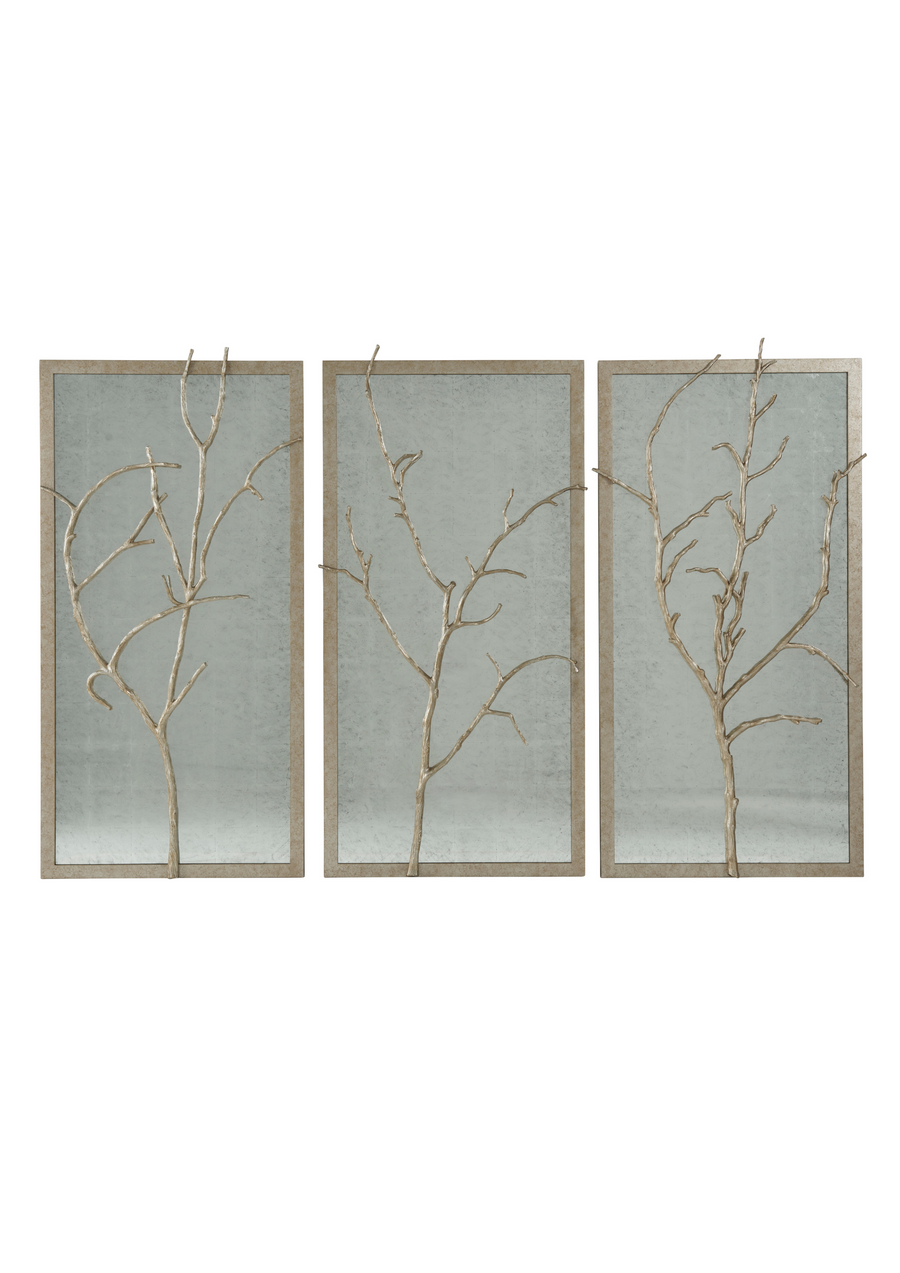 Silver Hawthorn Trio Wall Mirror