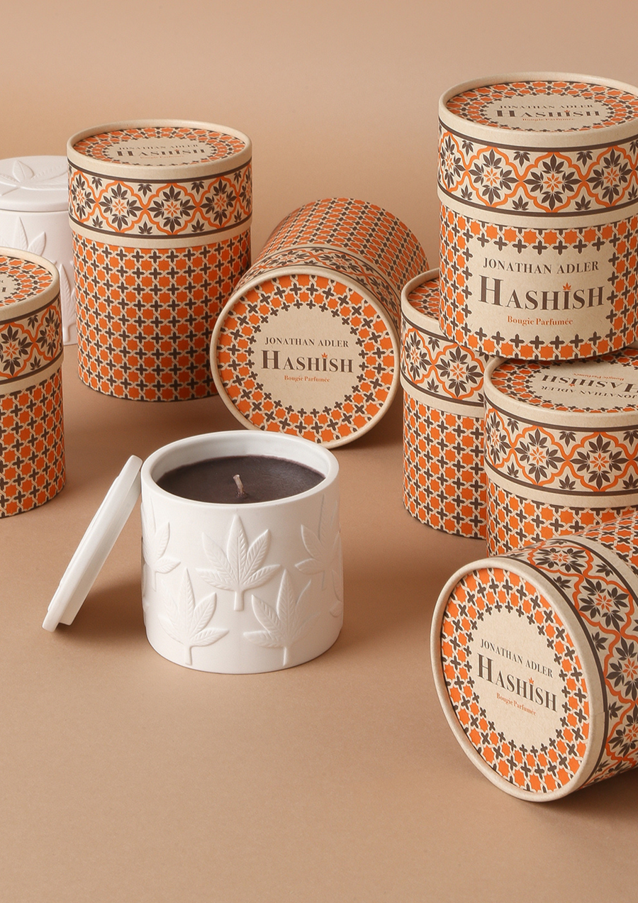 Hashish Ceramic Candle