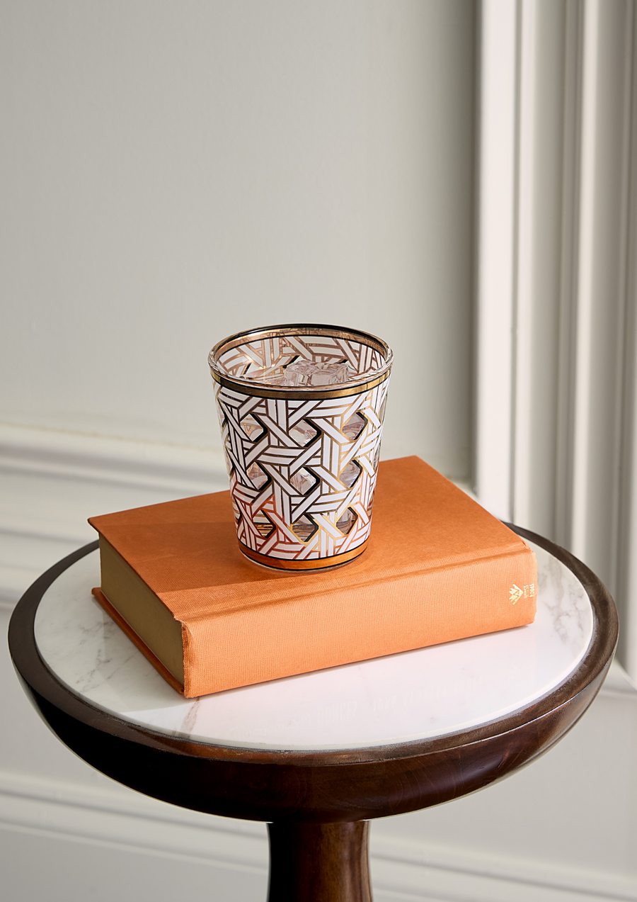 Basketweave Glassware Set