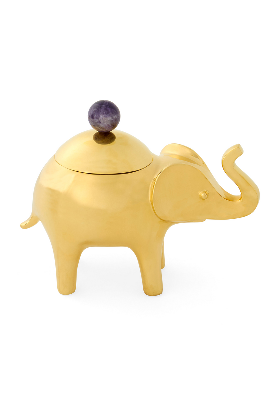 Brass Elephant Box