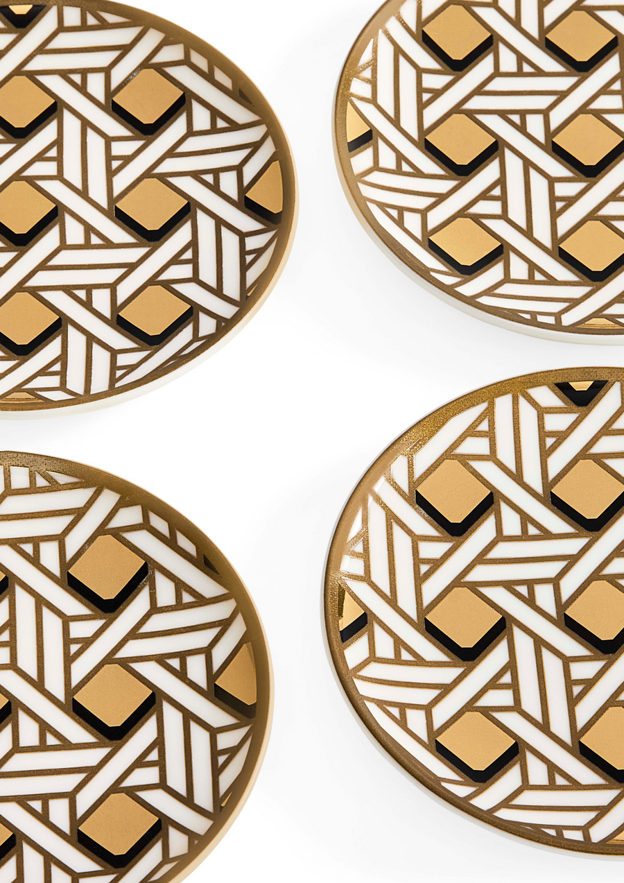 Basketweave Coasters