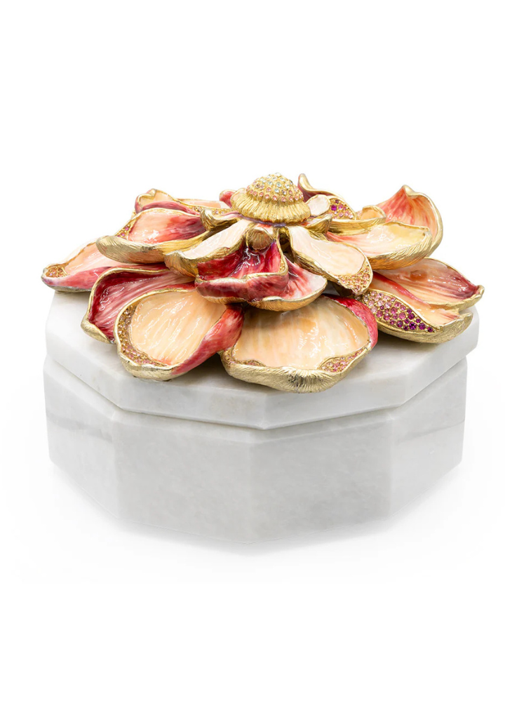 Eliana Magnolia Marble Box