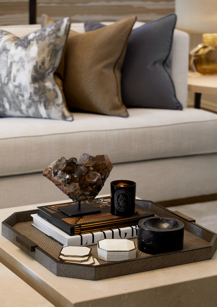 Elemental Square Tray - Bronze