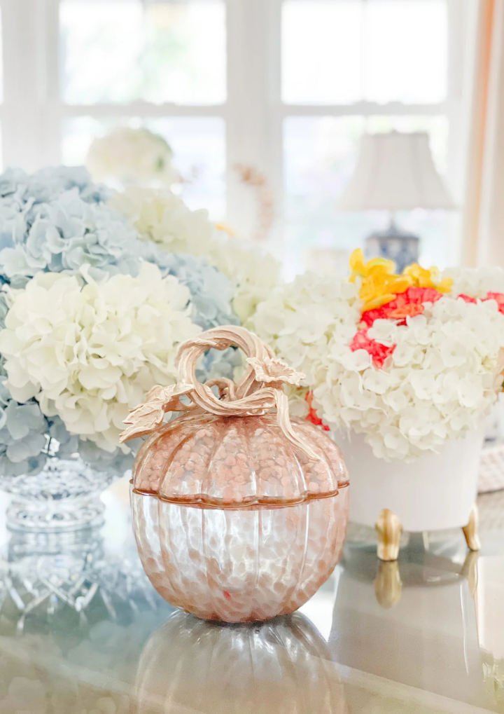 Hadley Leaf & Vine Gilded Glass Jar Gilded