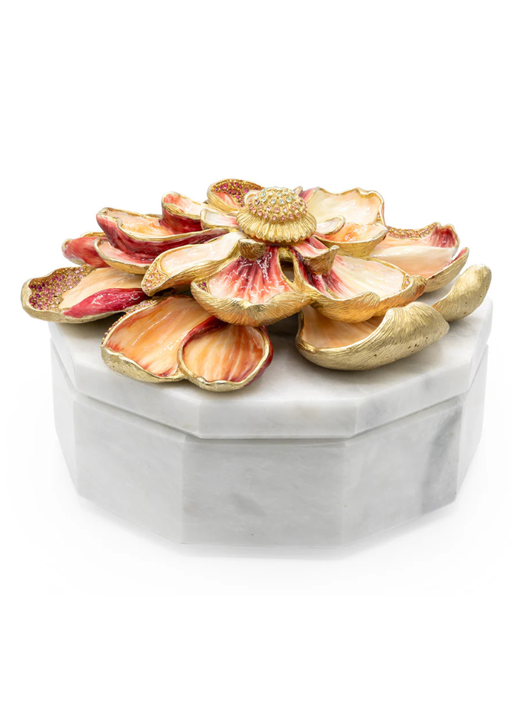 Eliana Magnolia Marble Box