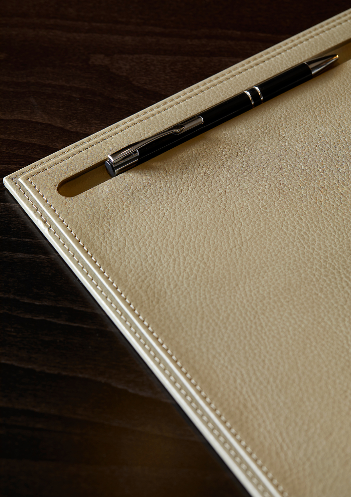 Adler Leather Desk Pad - Sand