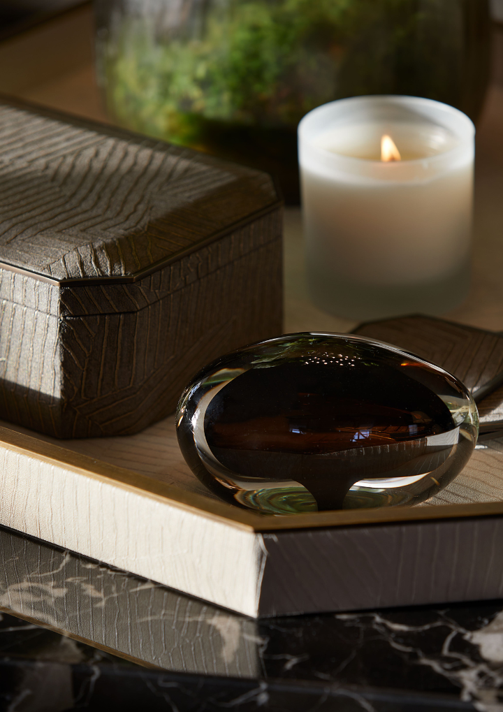 Phoenix Paperweight Pebble - Bronze