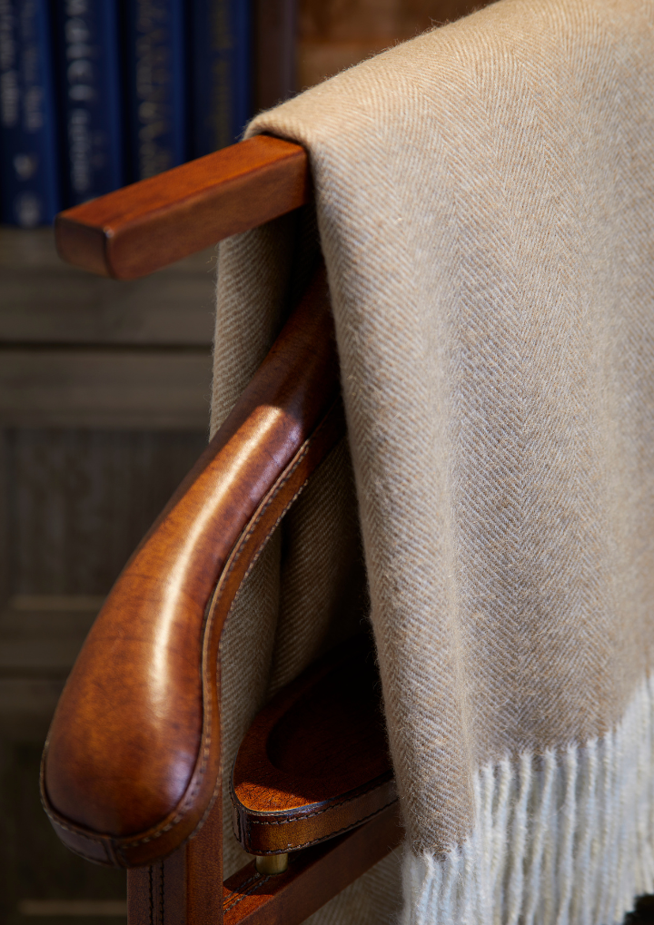 Henley Alpaca Throw - Camel