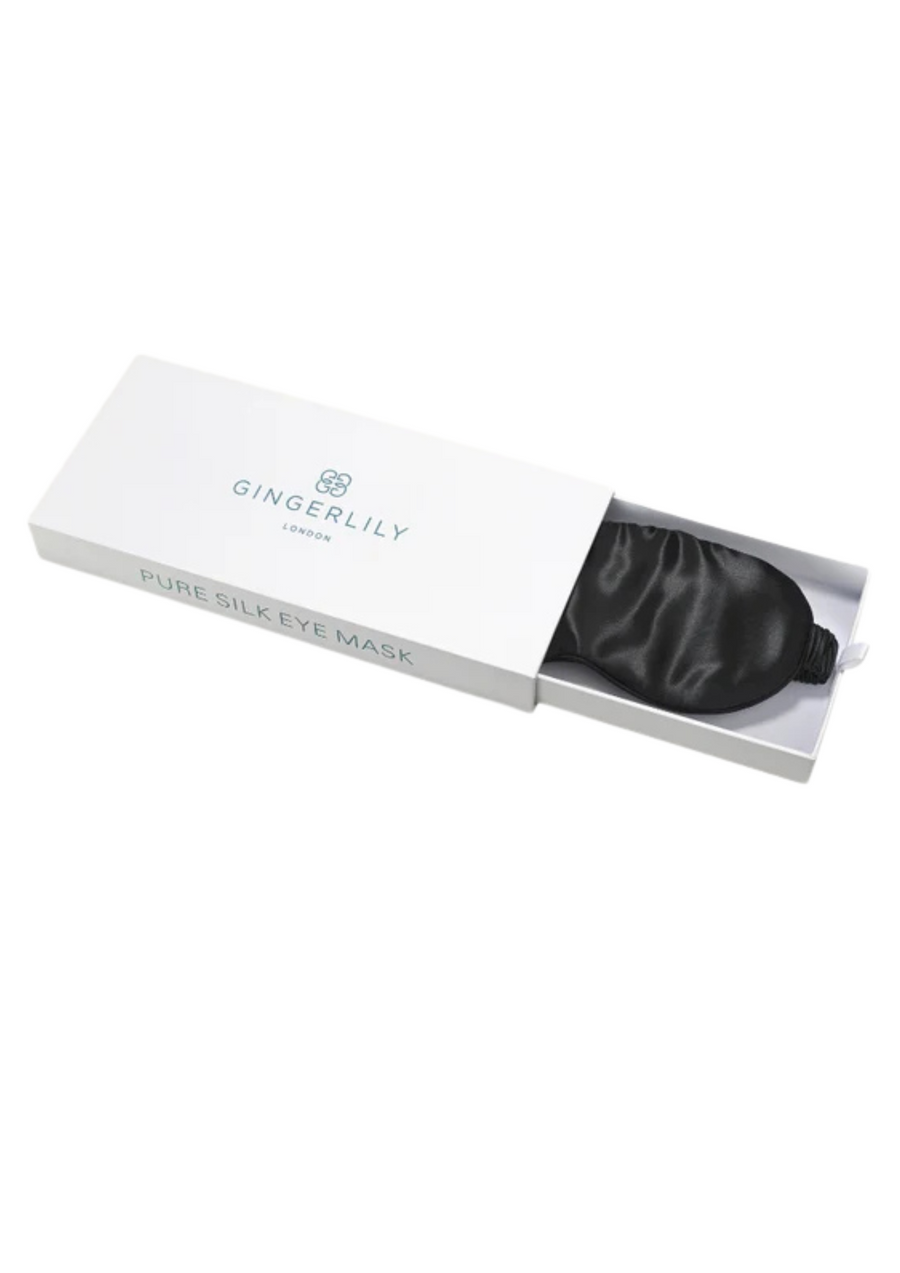 Black Silk Eye Mask