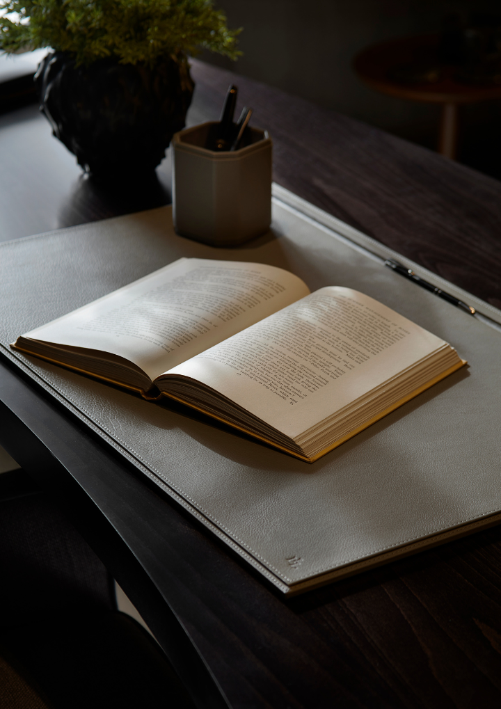 Adler Leather Desk Pad - Smoke