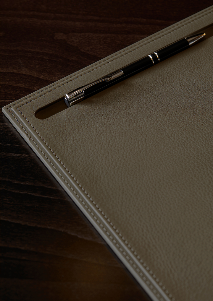 Adler Leather Desk Pad - Smoke
