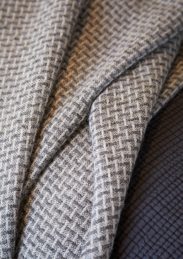 Reeve Alpaca Throw - Dark Grey