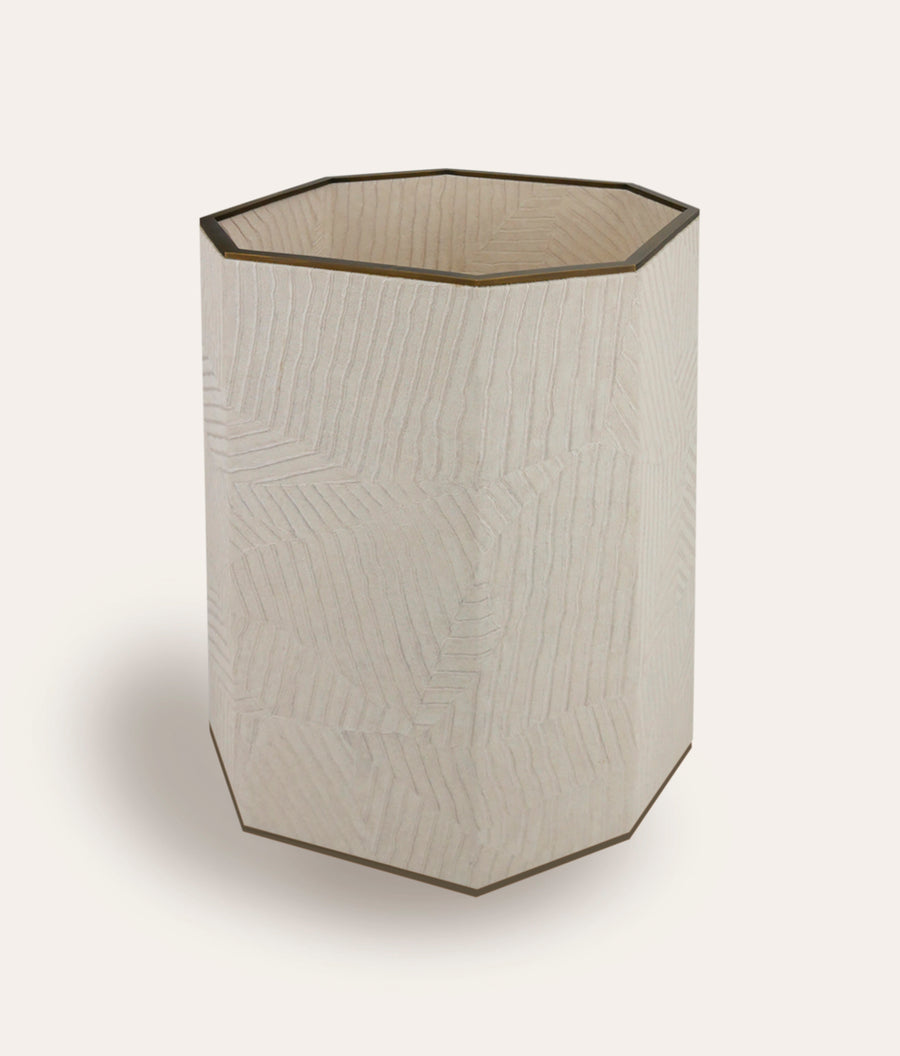 Elemental Waste Paper Bin - Ivory