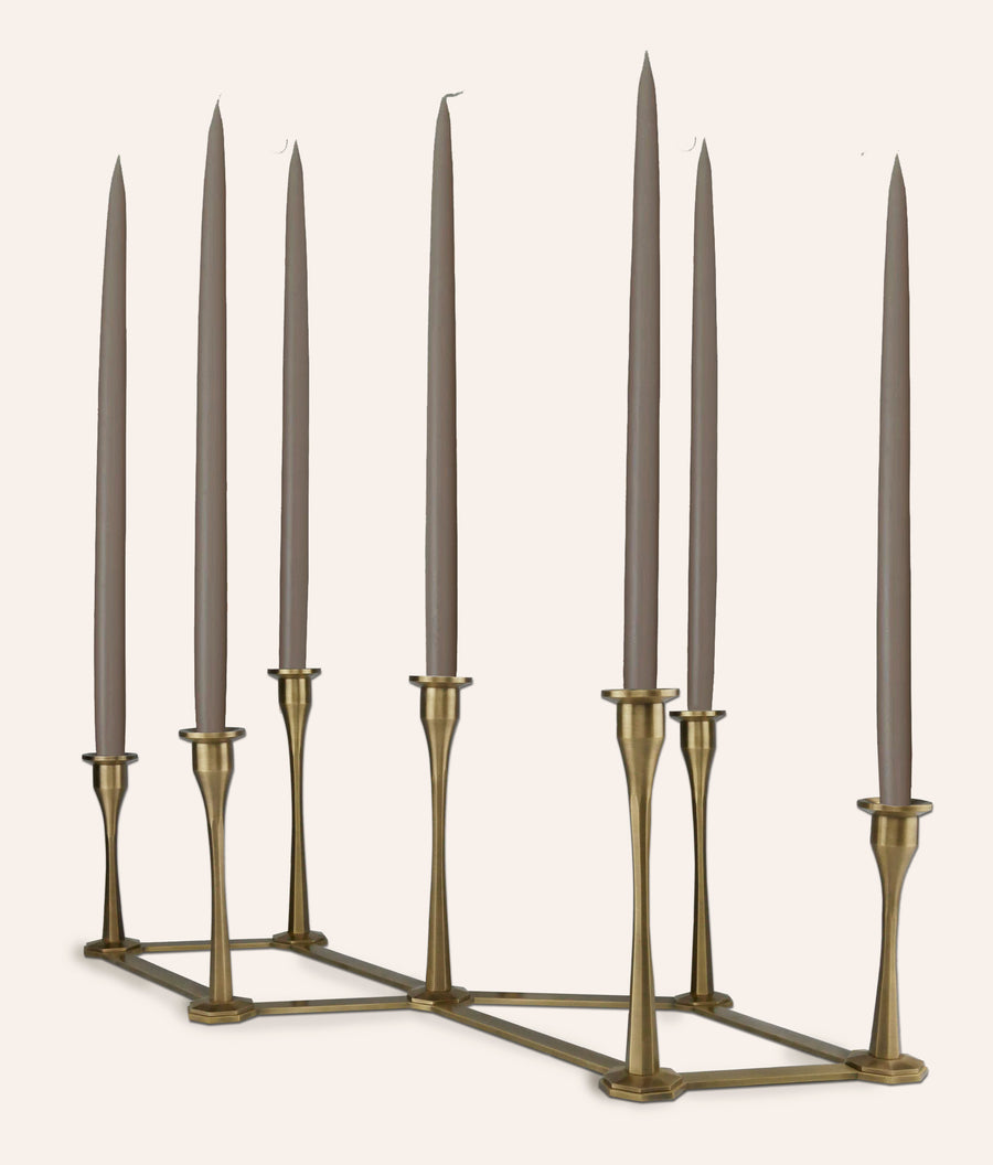 Taper Candles - Bronze - Set of 12