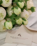White Dianthus Spray - Large