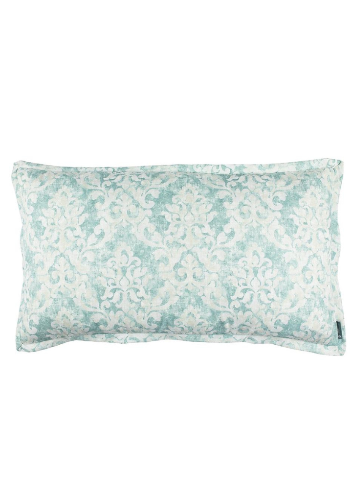 Milan King Pillow Spa Faded Damask Venetian Linen