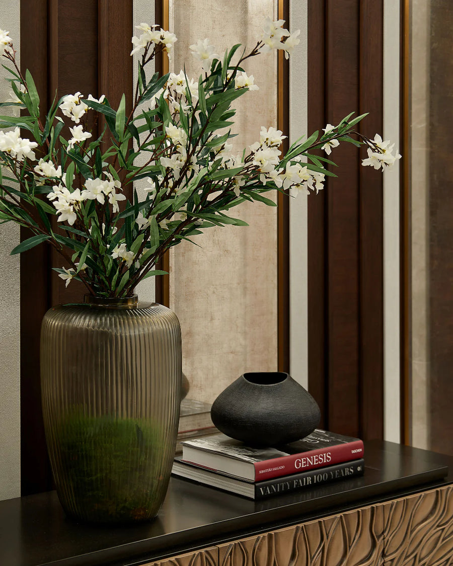 White Dianthus Spray - Large