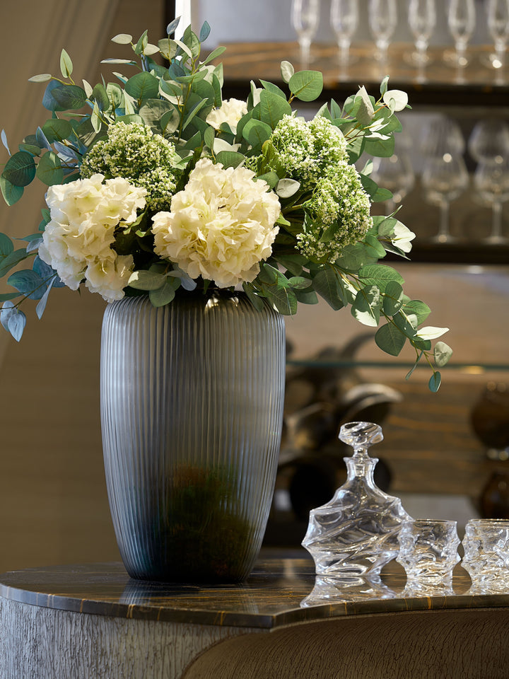 Hydrangea & Aspen Leaf Bouquet - Large