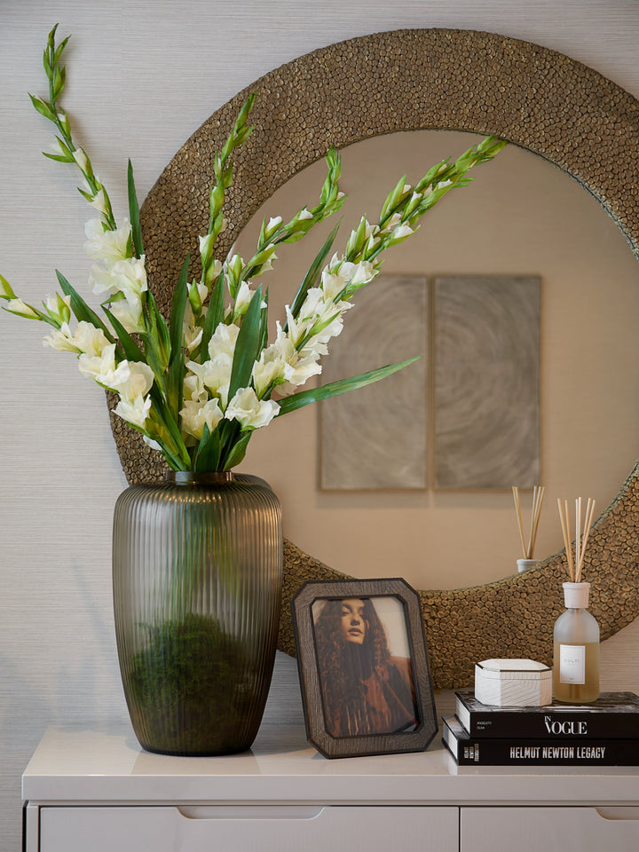 White Gladiolas Spray - Large