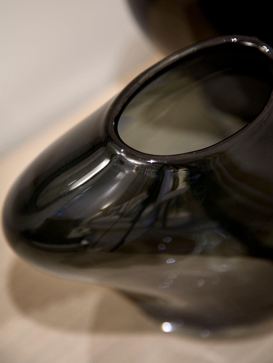 Phoenix Handblown Vase - Smoke