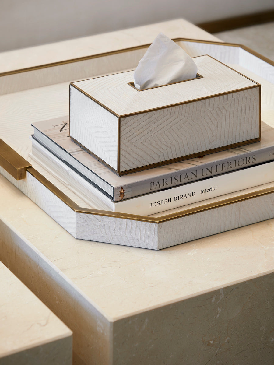 Elemental Square Tray - Ivory