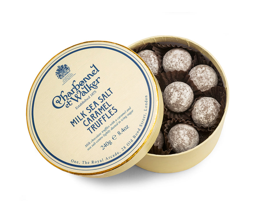 Milk Sea Salt Caramel Chocolate Truffles – double layer