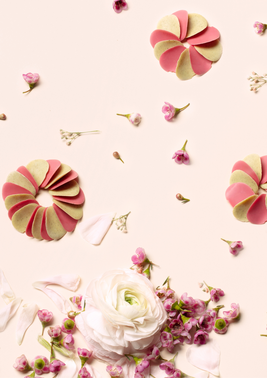 Chocolate Petals and Crystallized Flowers