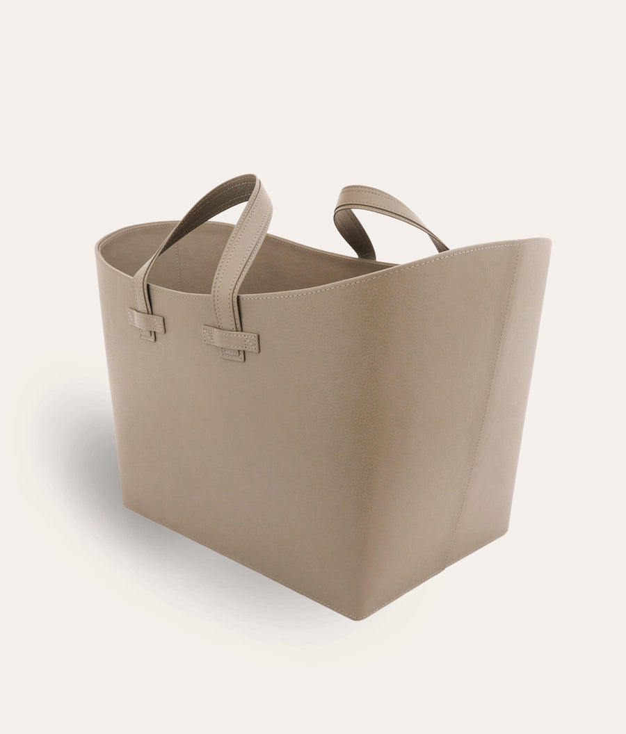 Adler Leather Basket - Sand